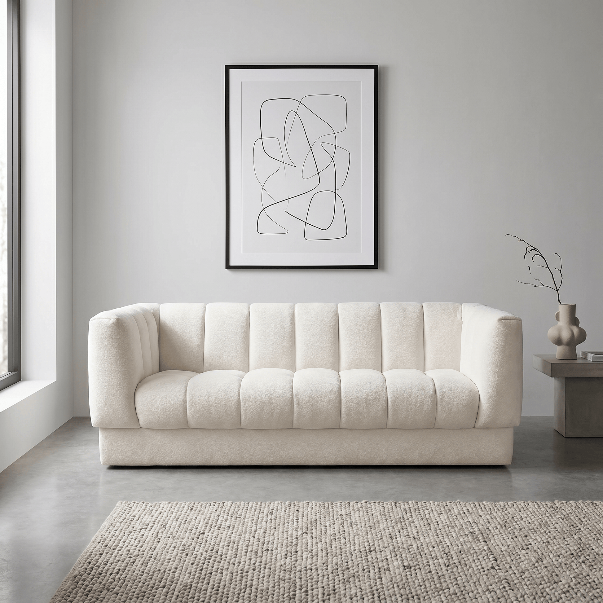 Furniture  -  Annecy 2 Seater Sofa - Pearl  -  60486332