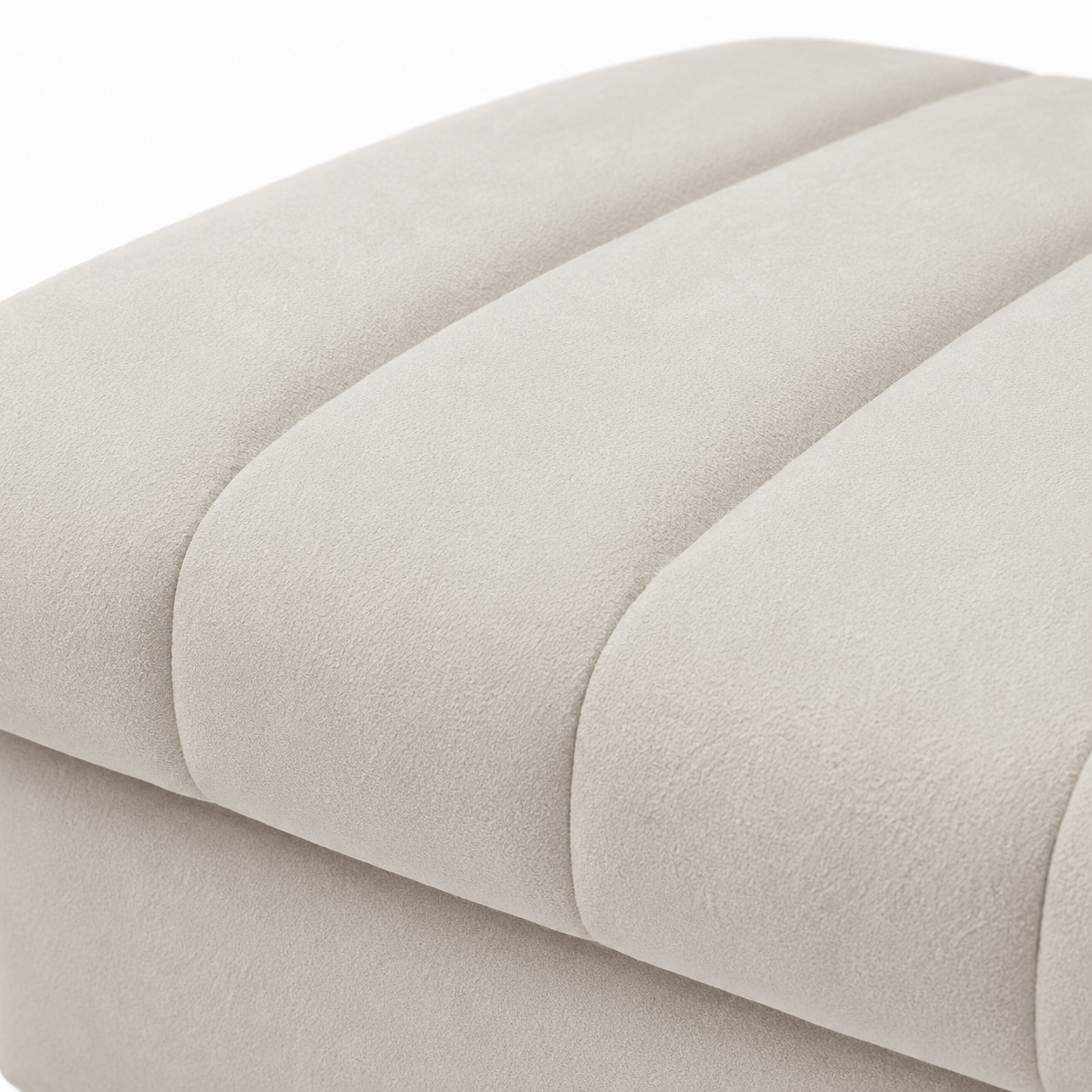 Furniture  -  Annecy Footstool - Pearl  -  60486334