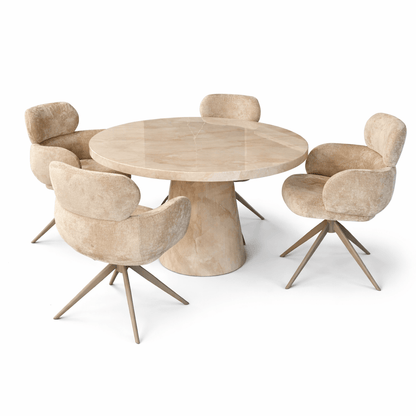 Furniture  -  Troy Round Dining Table & 4 Chairs  -  60486411