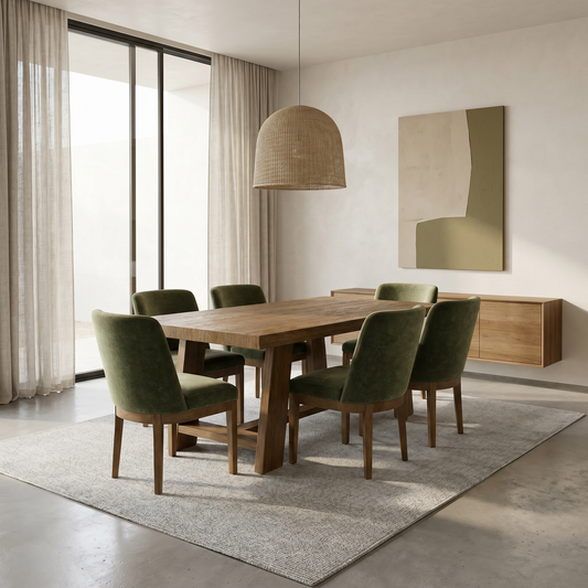 Oregon Dining Table & 6 Chairs