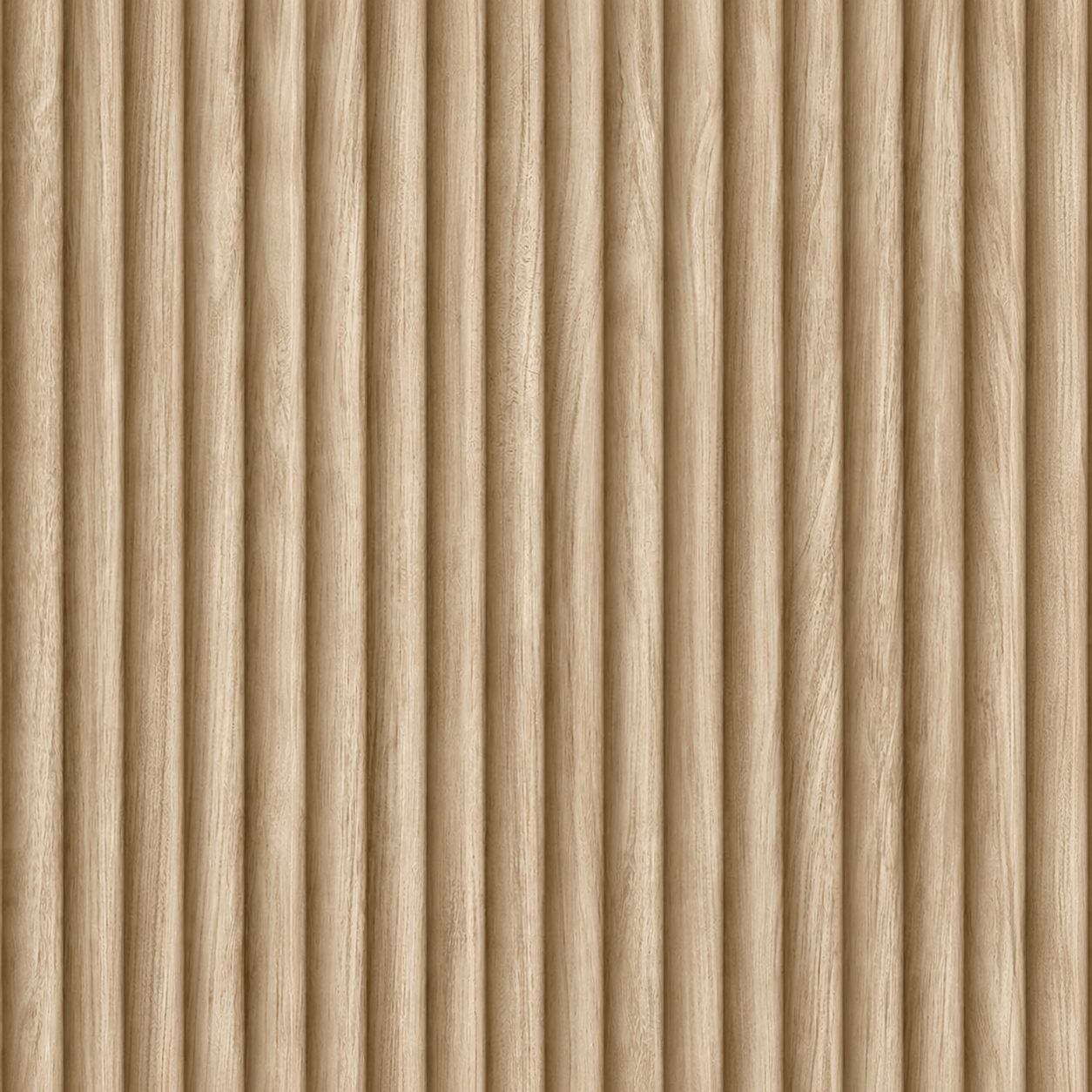 Wallpaper  -  Fine Decor Fluted Wood Oak Wallpaper - FD44168  -  60486483