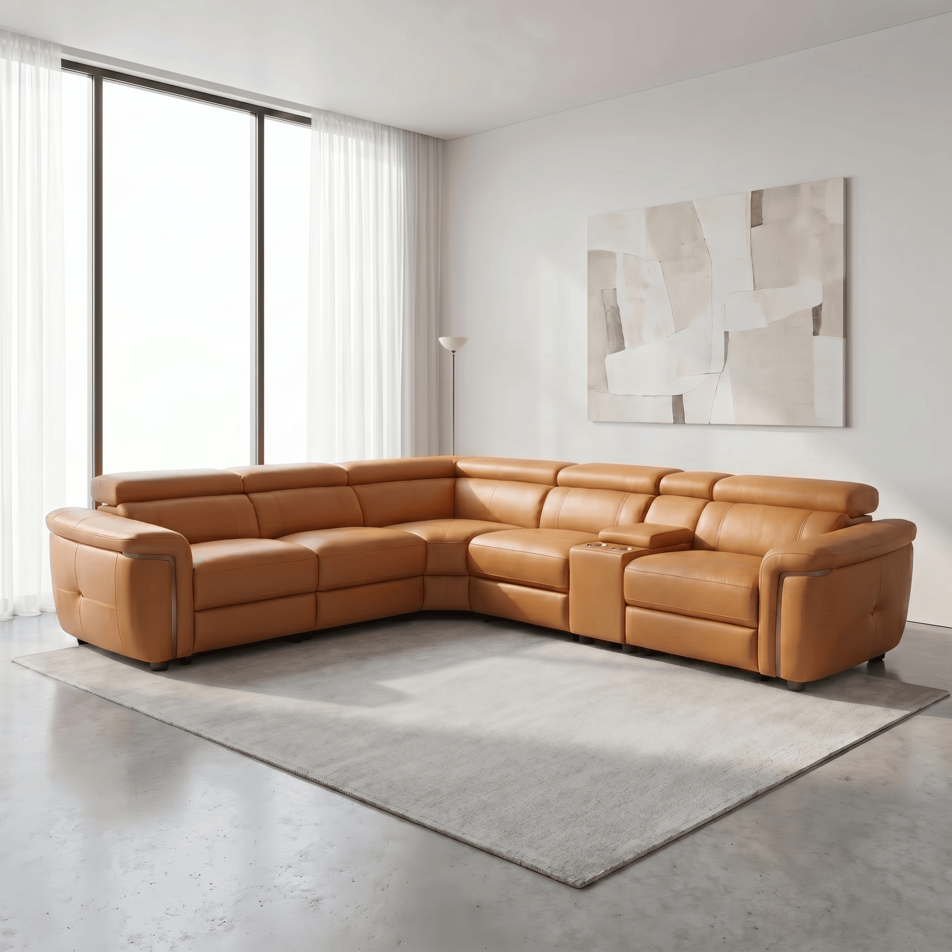 Furniture  -  Bowen Large Corner Sofa - Tan  -  60486488
