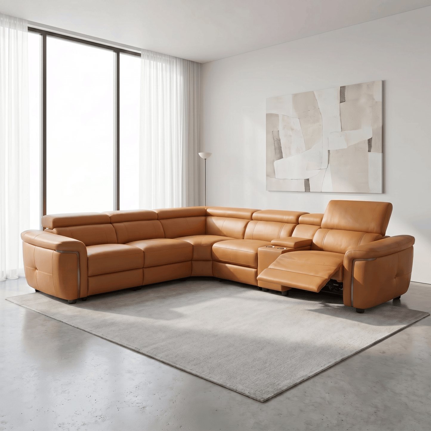Furniture  -  Bowen Large Corner Sofa - Tan  -  60486488