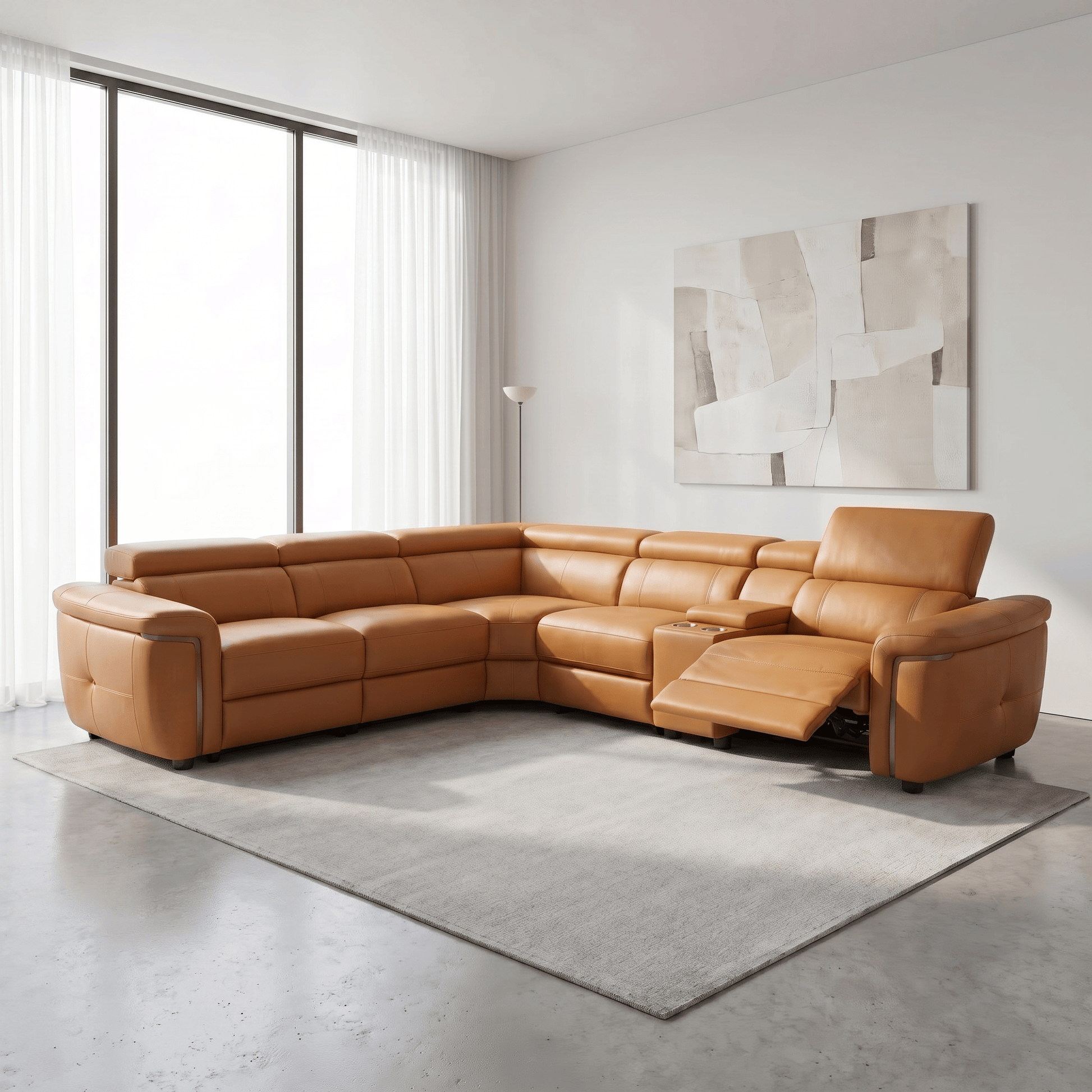 Furniture  -  Bowen Large Corner Sofa - Tan  -  60486488