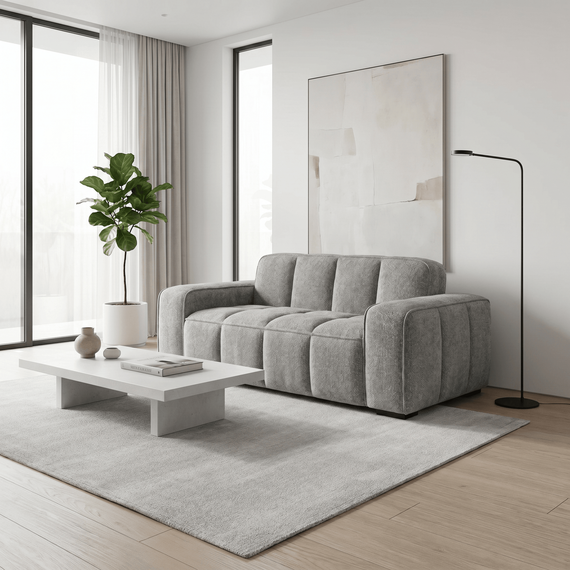 Furniture  -  Keira 2 Seater Sofa - Grey  -  60486494