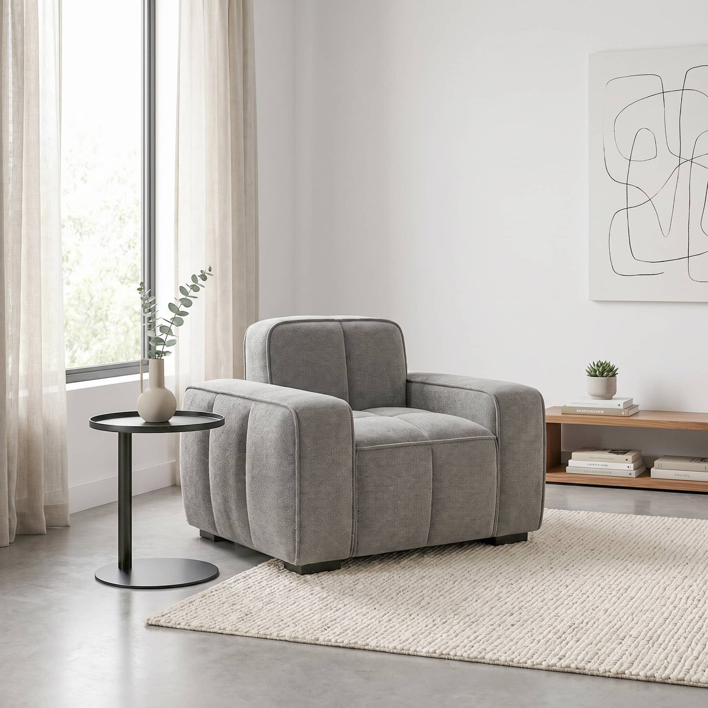 Furniture  -  Keira Armchair - Grey  -  60486495