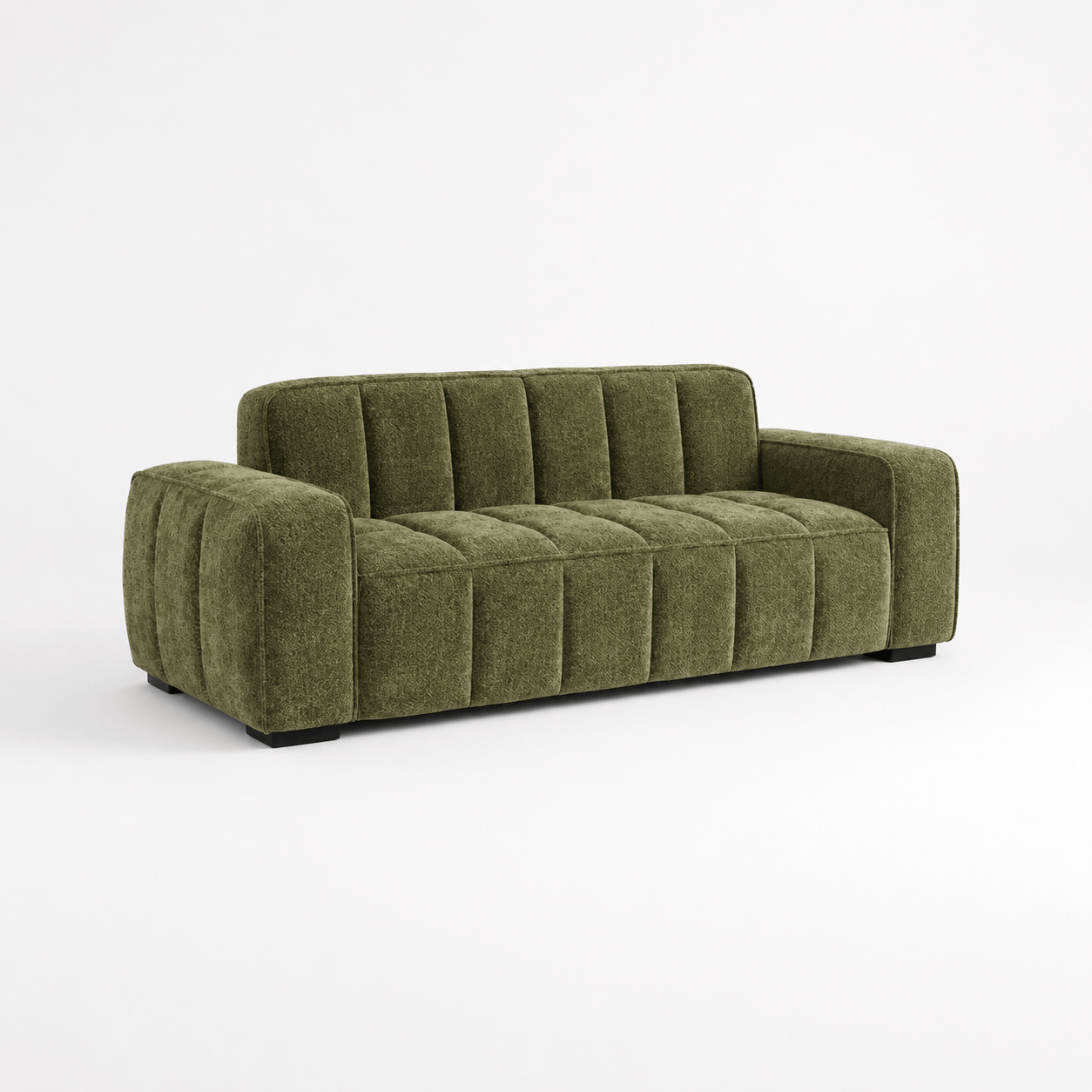 Furniture  -  Keira 3 Seater Sofa - Olive  -  60486496
