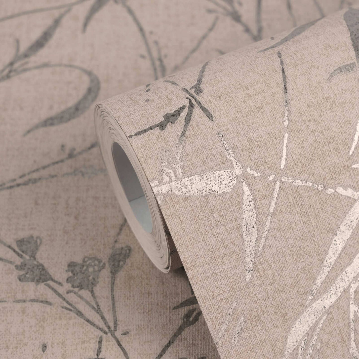 Wallpaper  -  A.S Creations Fee Wild Free Botanical Brown & Cream - 79004-3  -  60486552