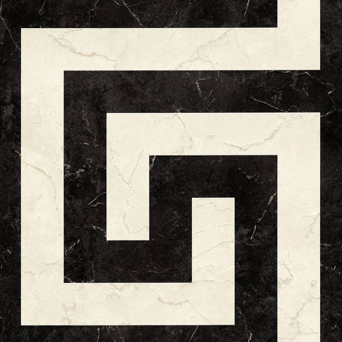 Wallpaper  -  A.S Versace Black & White Greek Motif - 79174-1  -  60486554