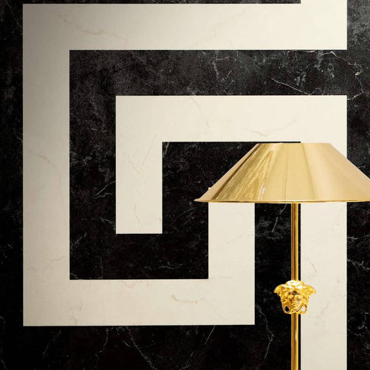 Wallpaper  -  A.S Versace Black & White Greek Motif - 79174-1  -  60486554