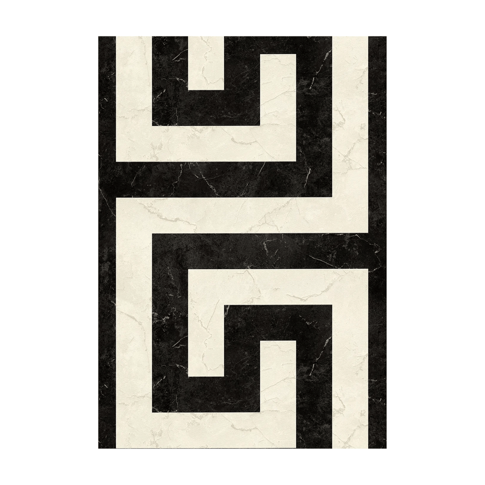 Wallpaper  -  A.S Versace Black & White Greek Motif - 79174-1  -  60486554
