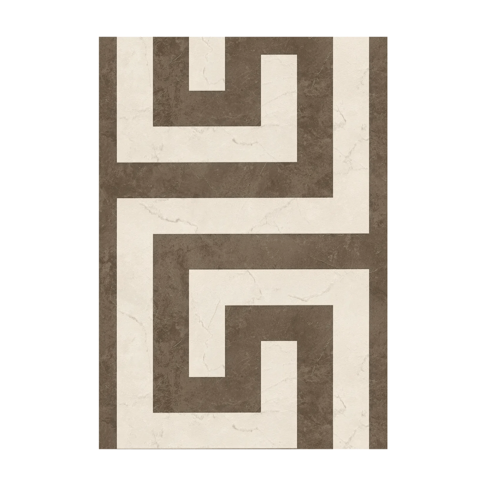 Wallpaper  -  A.S Versace Brown & Cream Greek Motif - 79174-4  -  60486555