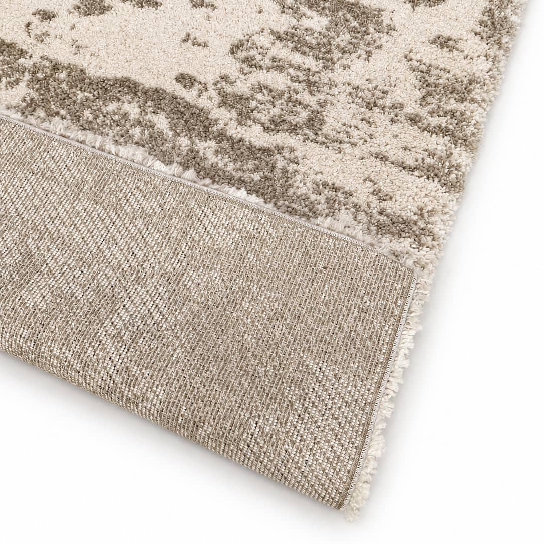 Rugs  -  IK Serenade Beige & White Abstract Rug - Multiple Sizes  - 