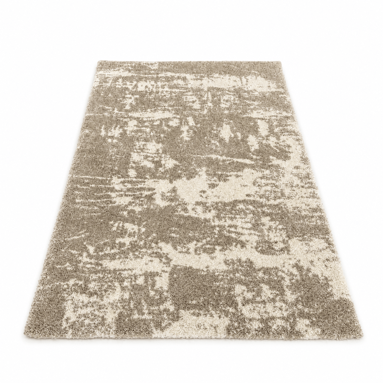 Rugs  -  IK Serenade Beige & White Abstract Rug - Multiple Sizes  - 