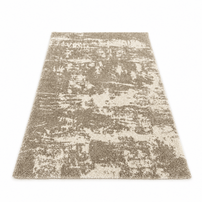 Rugs  -  IK Serenade Beige & White Abstract Rug - Multiple Sizes  - 