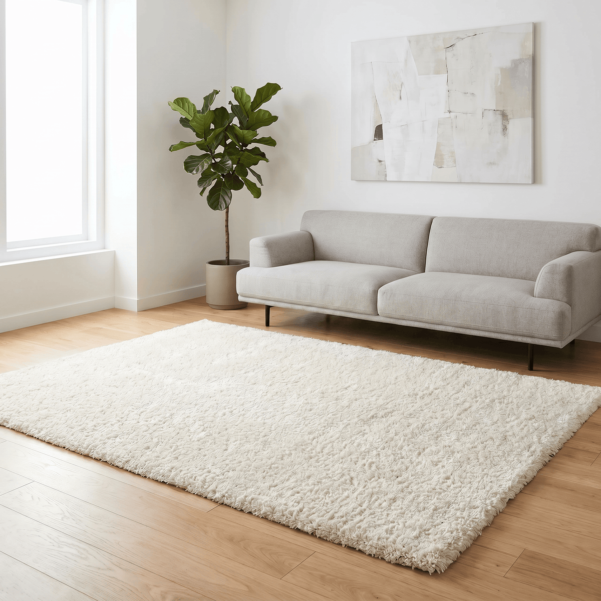 Rugs  -  IK Serenade Cream Rug - Multiple Sizes  - 