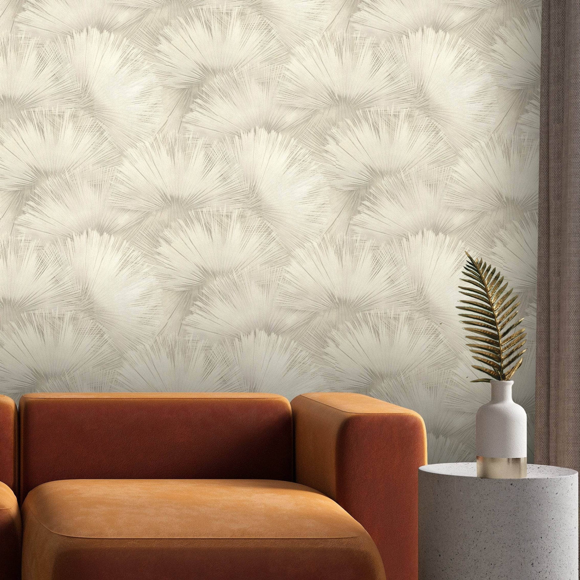 Wallpaper  -  Rasch Opulenza Fan Neutral Wallpaper -  659733  -  60345267