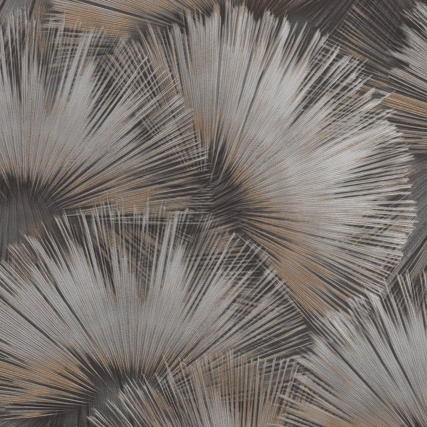 Wallpaper  -  Rasch B55 Opulenza Fan Charcoal Wallpaper - 659788  -  60345269
