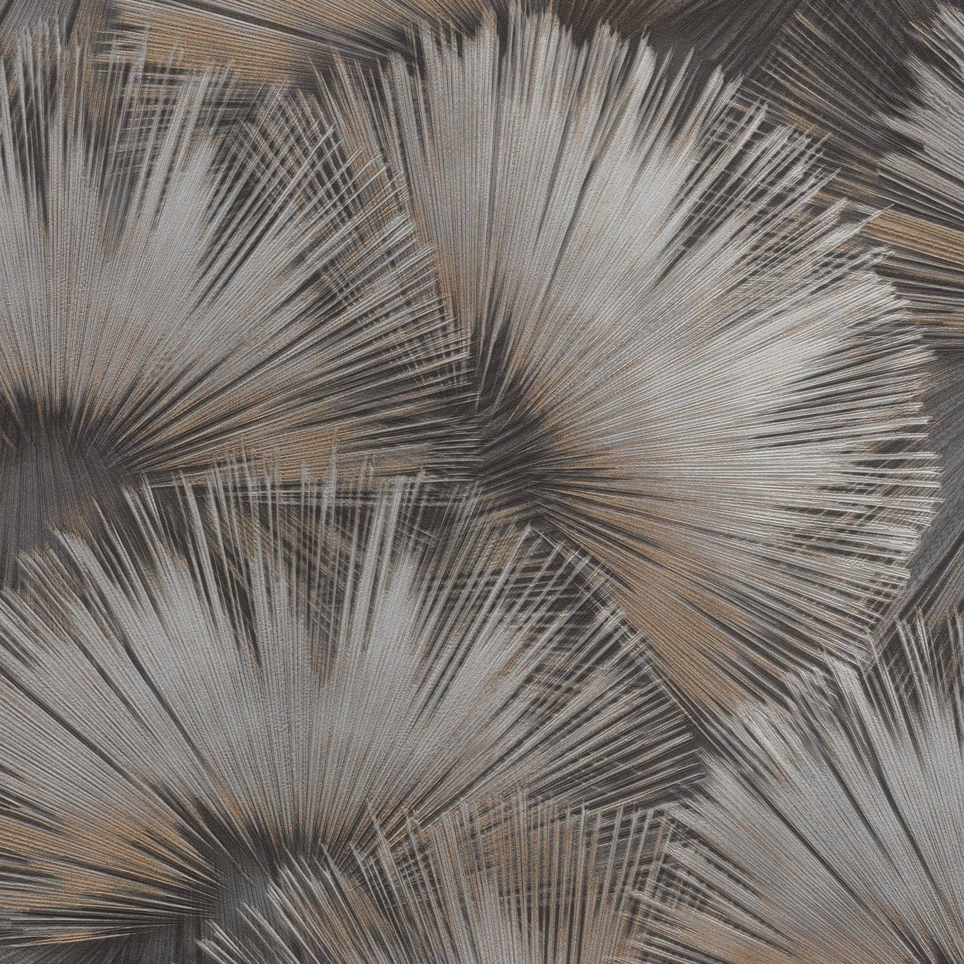Wallpaper  -  Rasch B55 Opulenza Fan Charcoal Wallpaper - 659788  -  60345269