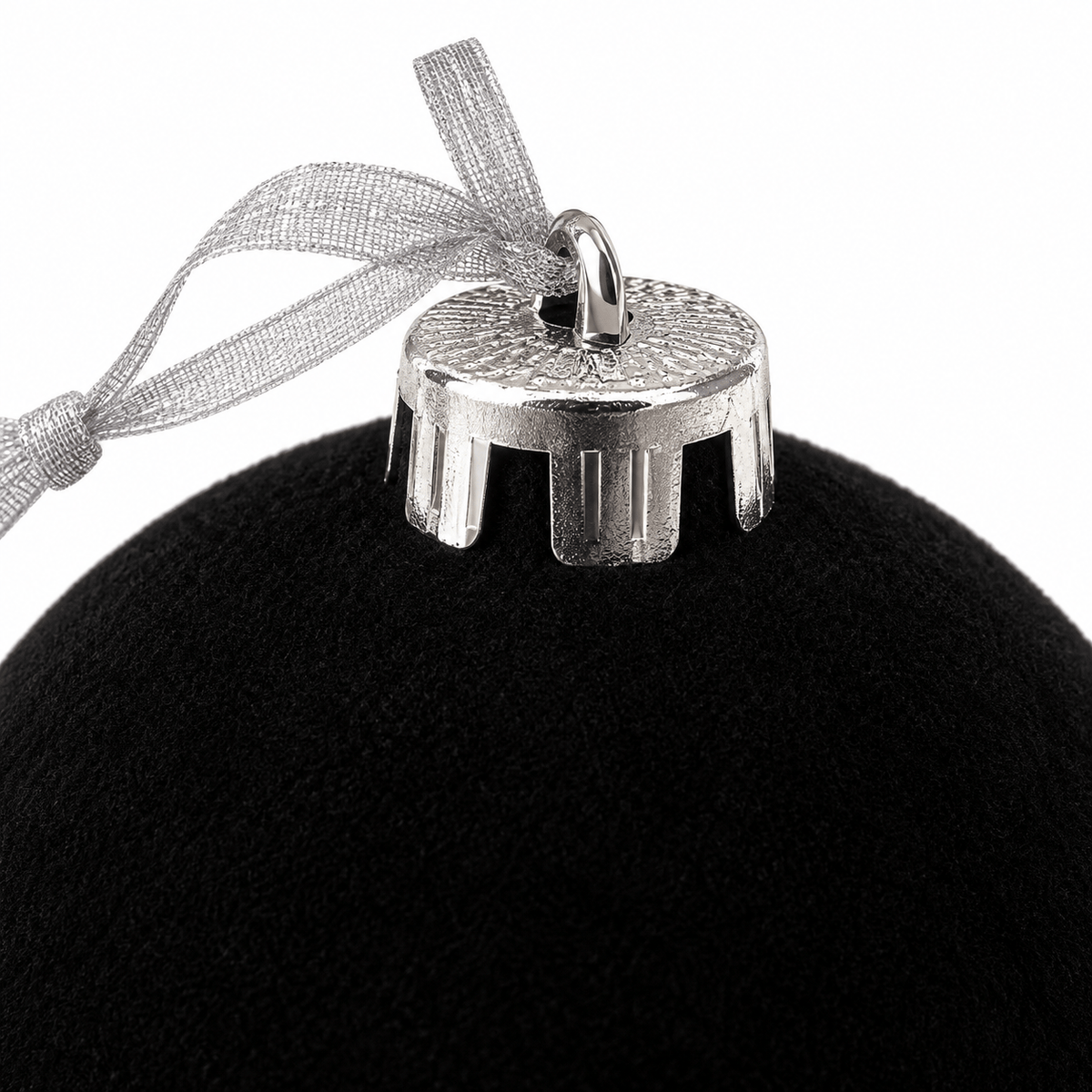 Christmas  -  Black Velvet Bauble - 15cm  -  60486229