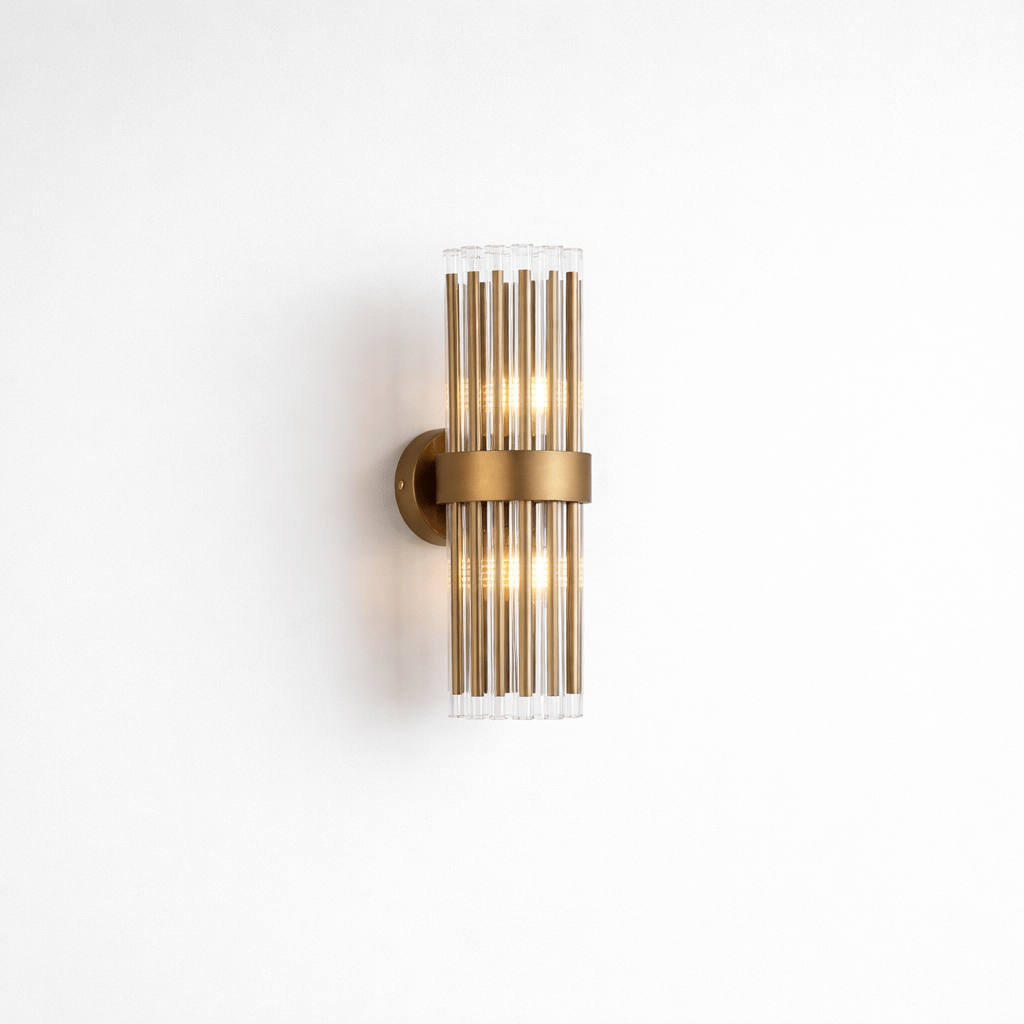 Lights  -  Bremen W002-2BR 2 Light Wall Light - Bronze & Clear Glass  -  60485709