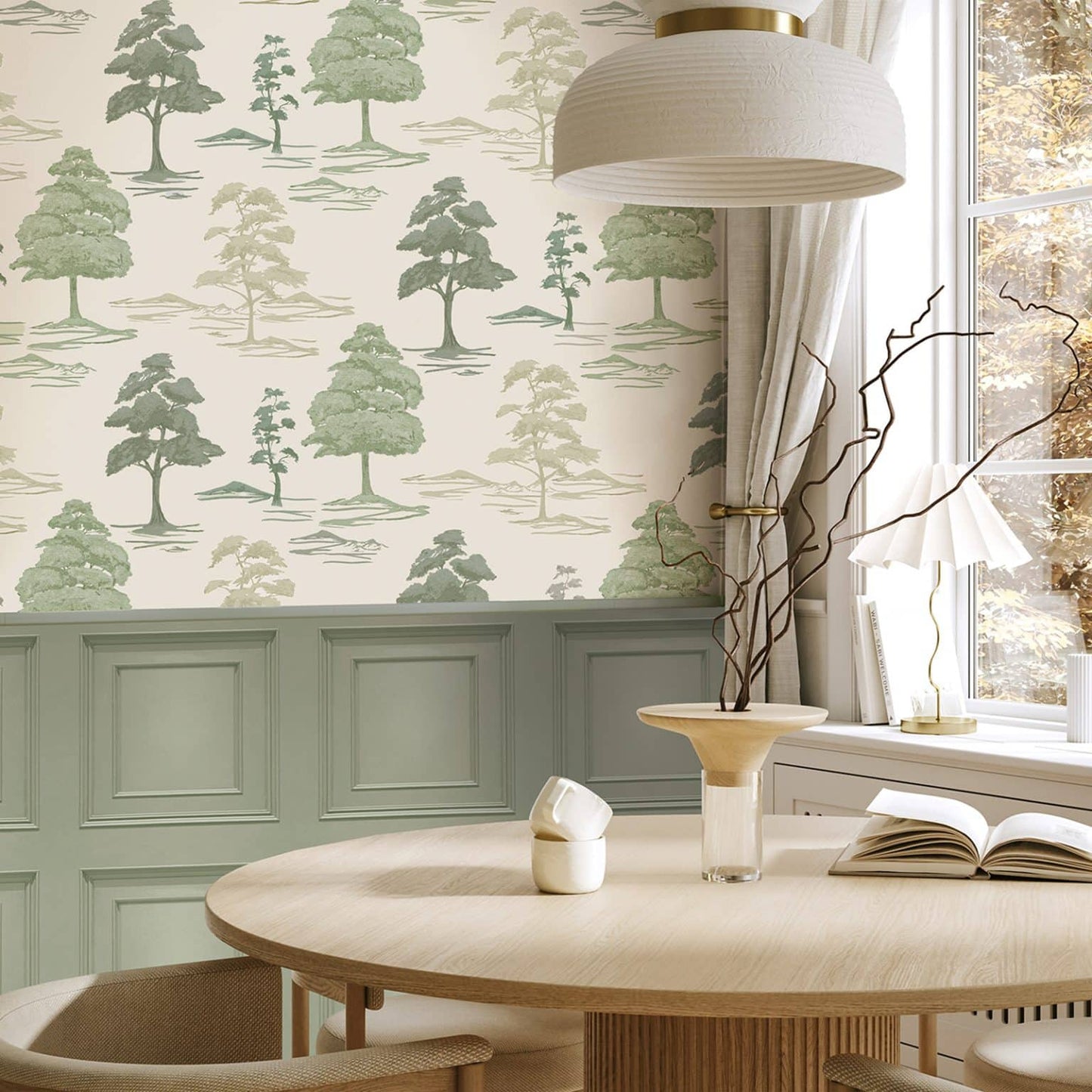 Belgravia Carlotta Tree Sage/Cream - 9037