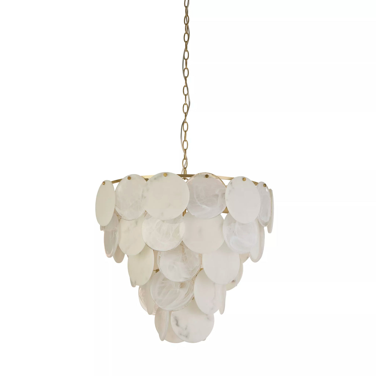 9 Light Pendant Ceiling Light - Soft Gold