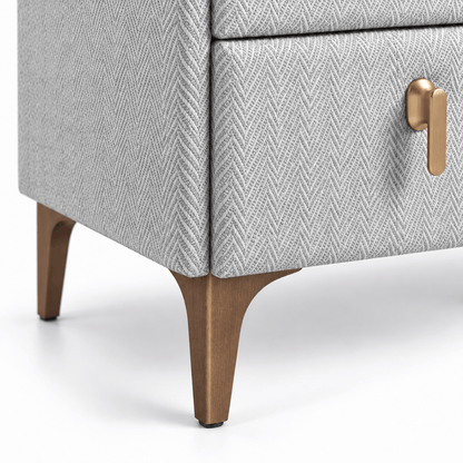 Furniture  -  Munich Bedside Table - Grey  -  60487297