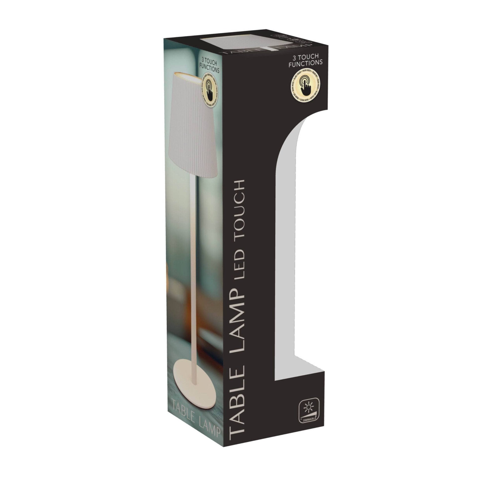 Lights  -  White Table Lamp - 10 x 36cm  -  60483927