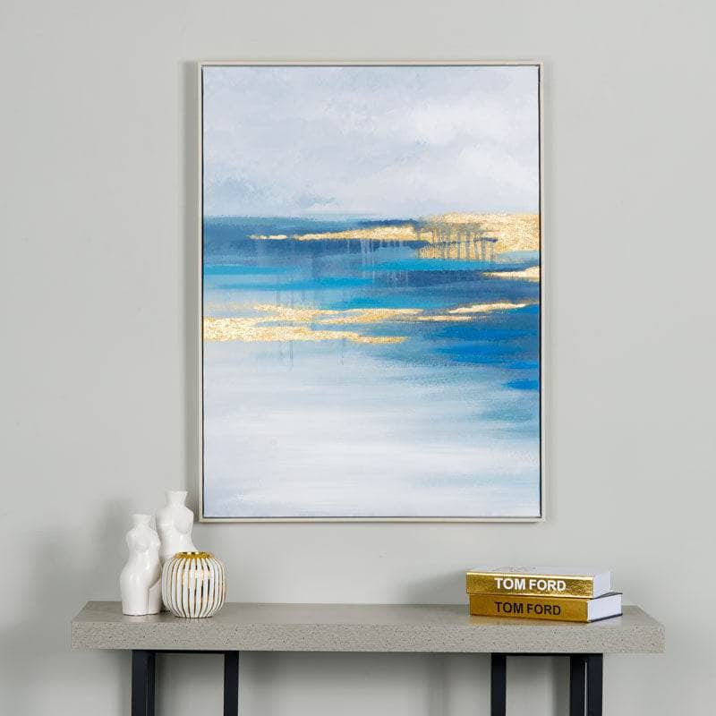Picture - Abstract Seascape Framed Canvas  -  60008245