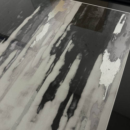 Pictures  -  Abstract Silver Dripping Keys No.2 Framed Picture  -  60010936