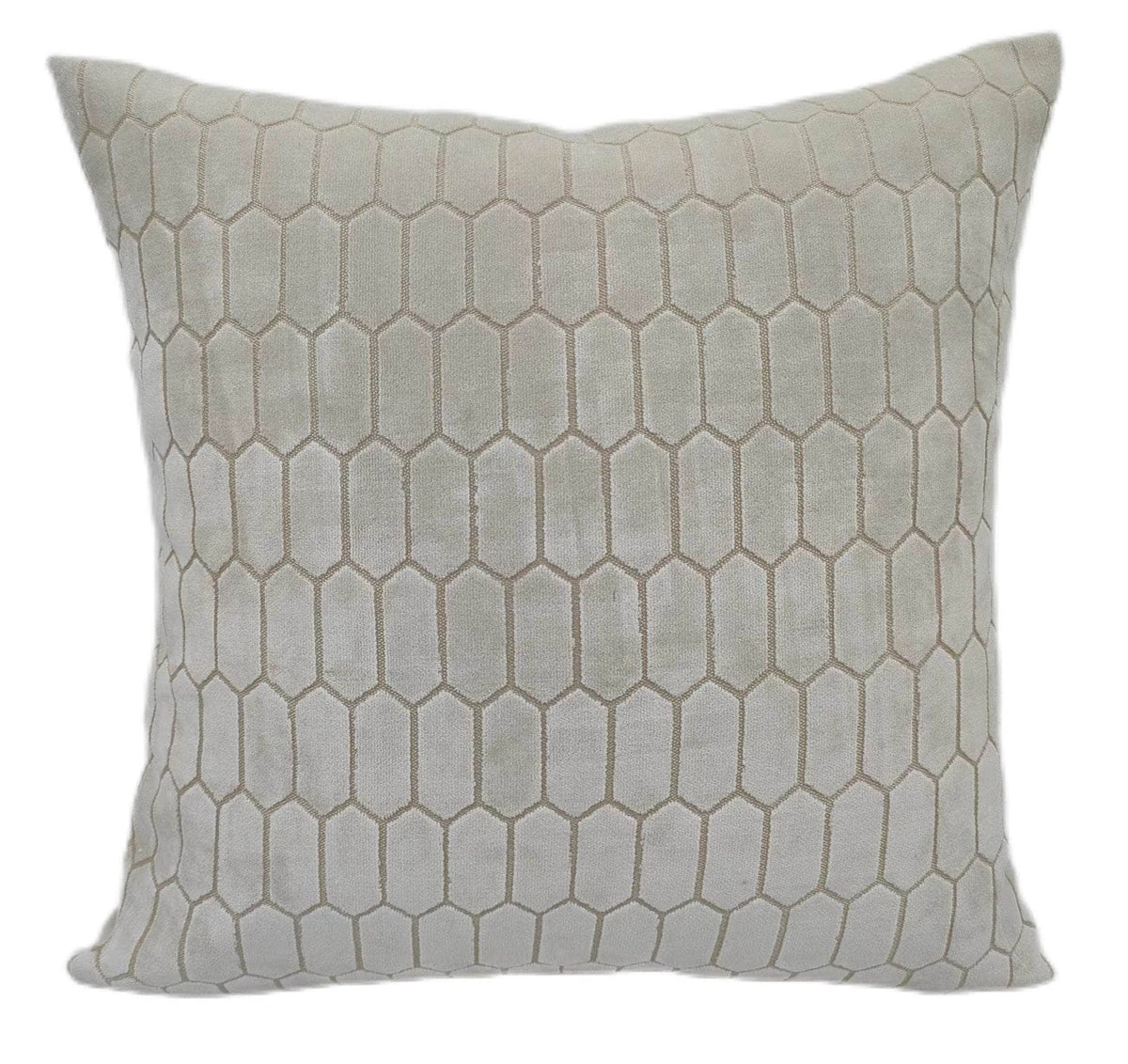 Homeware  -  Albie Velvet Honeycomb Cushion - 43cm  - 