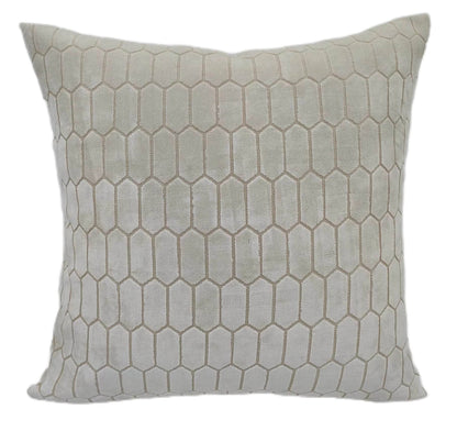 Homeware  -  Albie Velvet Honeycomb Cushion - 43cm  - 
