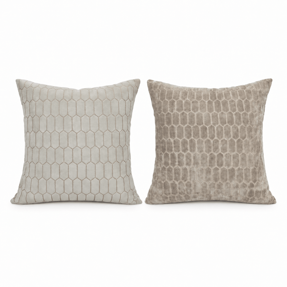 Homeware  -  Albie Velvet Honeycomb Cushion - 43cm  - 