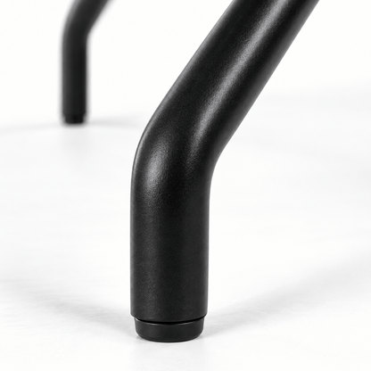 Alessandra Dining Chair black metal leg close up contemporary dining furniture