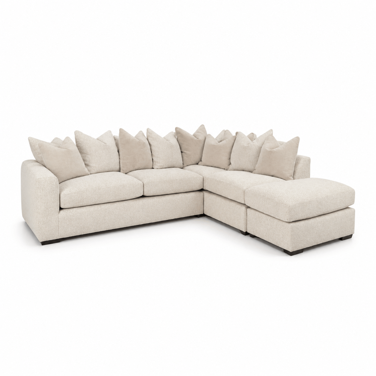 Furniture  -  Amara RHF Chaise Sofa - Cream  -  60487624