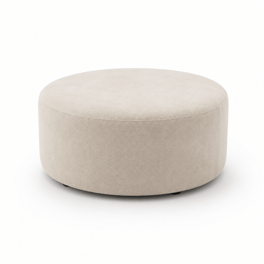 Furniture  -  Amara Round Footstool - Cream  -  60487622