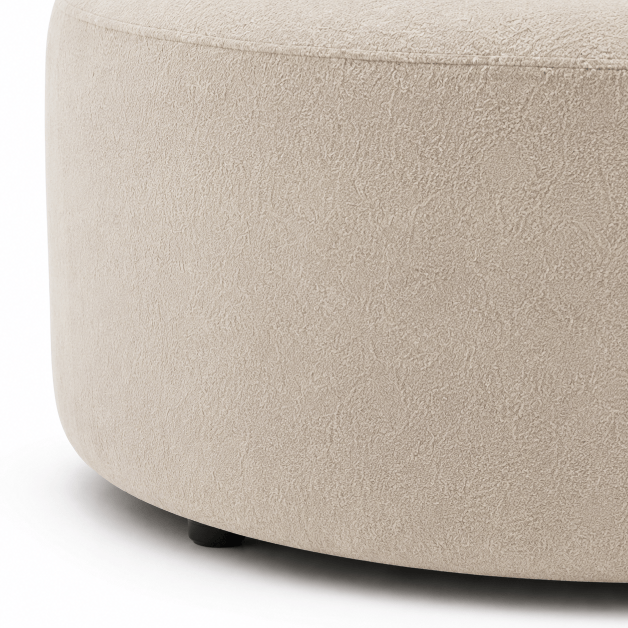 Furniture  -  Amara Round Footstool - Cream  -  60487622