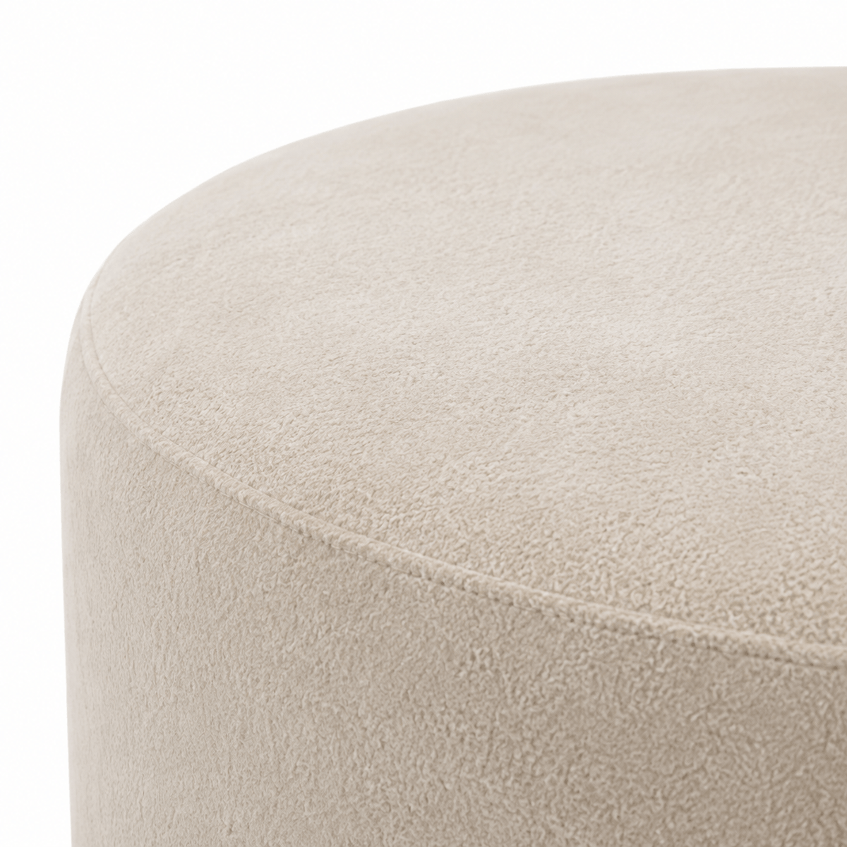 Furniture  -  Amara Round Footstool - Cream  -  60487622