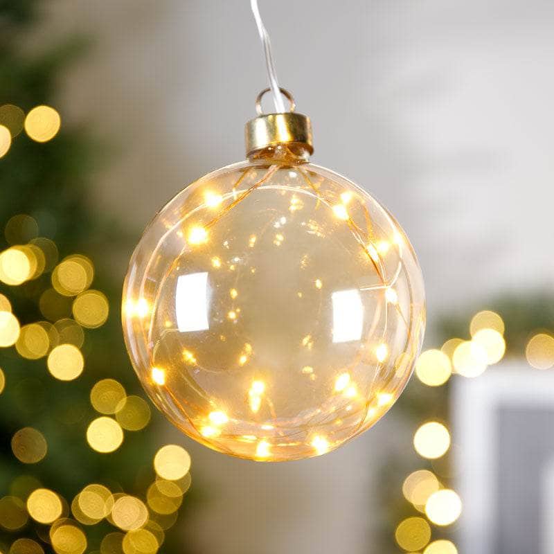 Christmas  -  Amber Micro LED Ball - 10cm  -  60008544