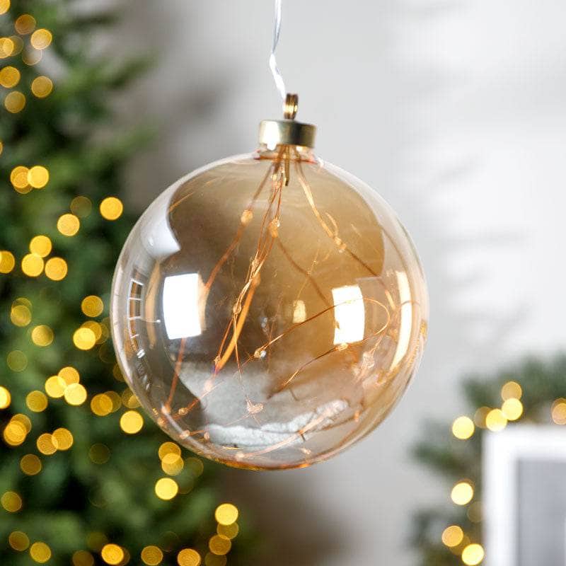Christmas  -  Amber Micro LED Ball - 14cm  -  60008546