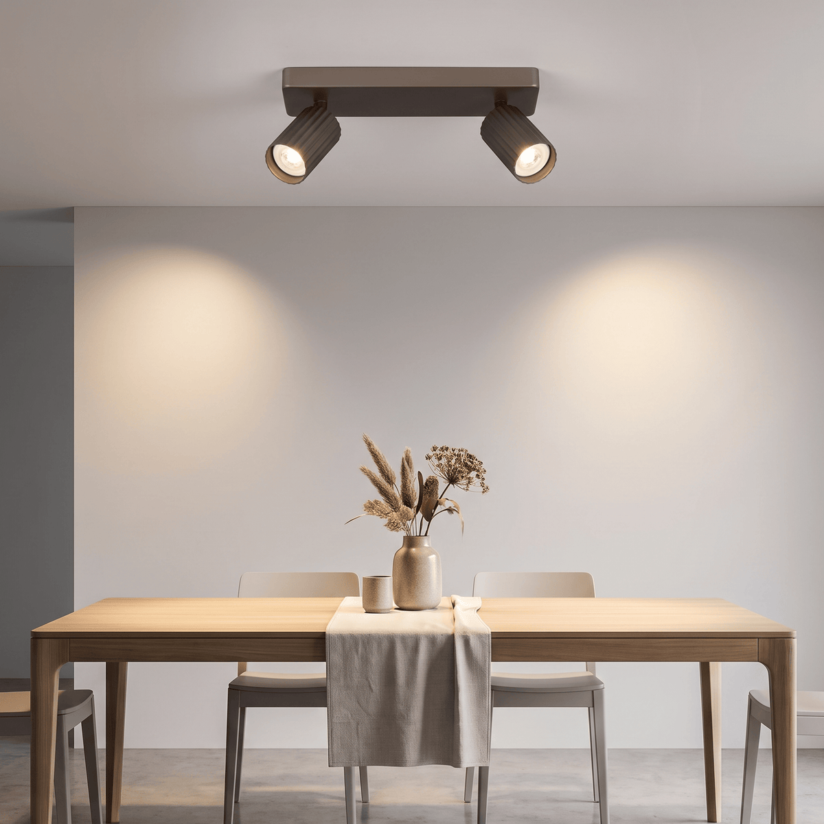 Lights  -  Anna Fluted Spotlight - Bronze  -  60487691