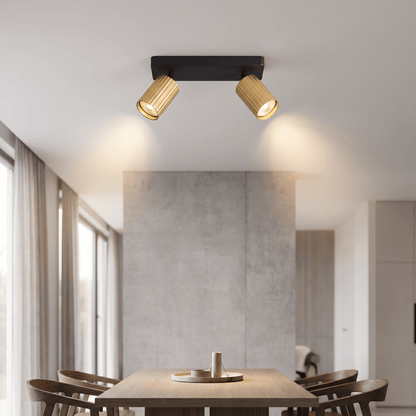 Lights  -  Anna Fluted Spotlight - Gold  -  60487690