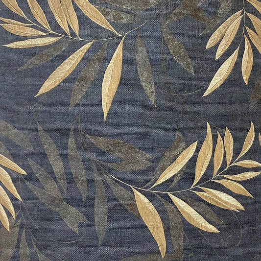 Sample  -  Arthouse Samp Luxury Leaf Navy Champ 299301  -  60003804