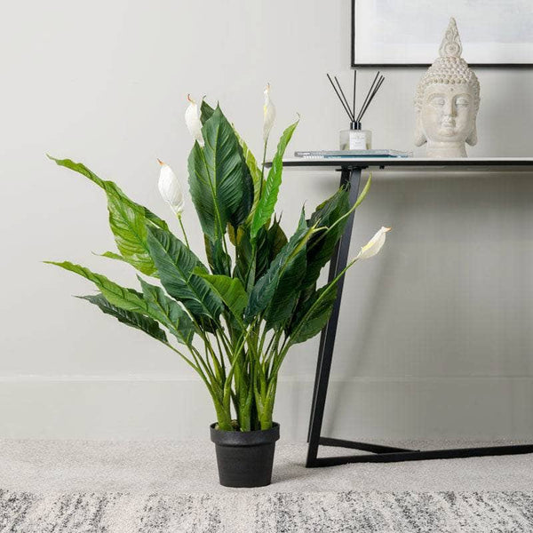 Underwater Treasures Seiden-Peace Lily – Künstliche Aquarienpflanze, 20,3 Cm, Für Süß- & Meerwasser