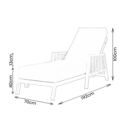 Gardening  -  Weatherking Ascot Sunlounger & Side Table  -  60014502
