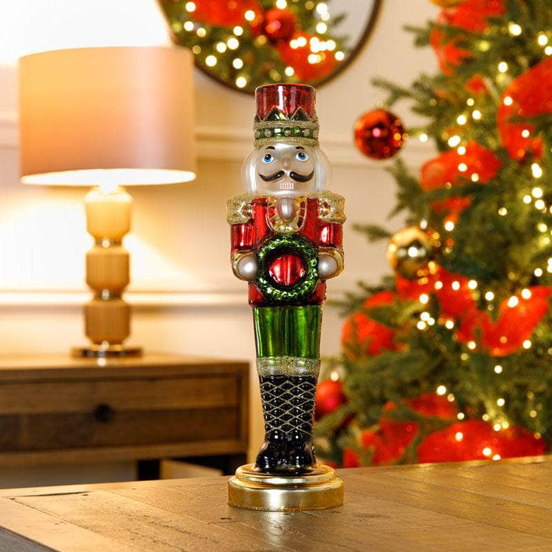 Christmas  -  Assorted Glass Nutcracker - 32cm  -  60008515