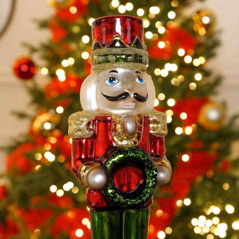 Christmas  -  Assorted Glass Nutcracker - 32cm  -  60008515