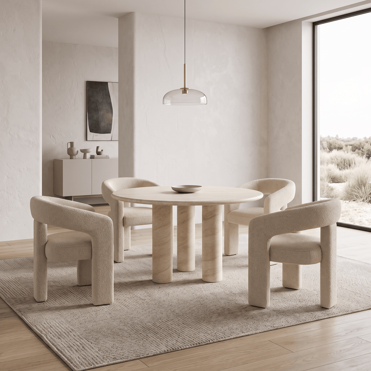 Furniture  -  Atlanta Dining Table & 4 Heidi Dining Chairs  - 