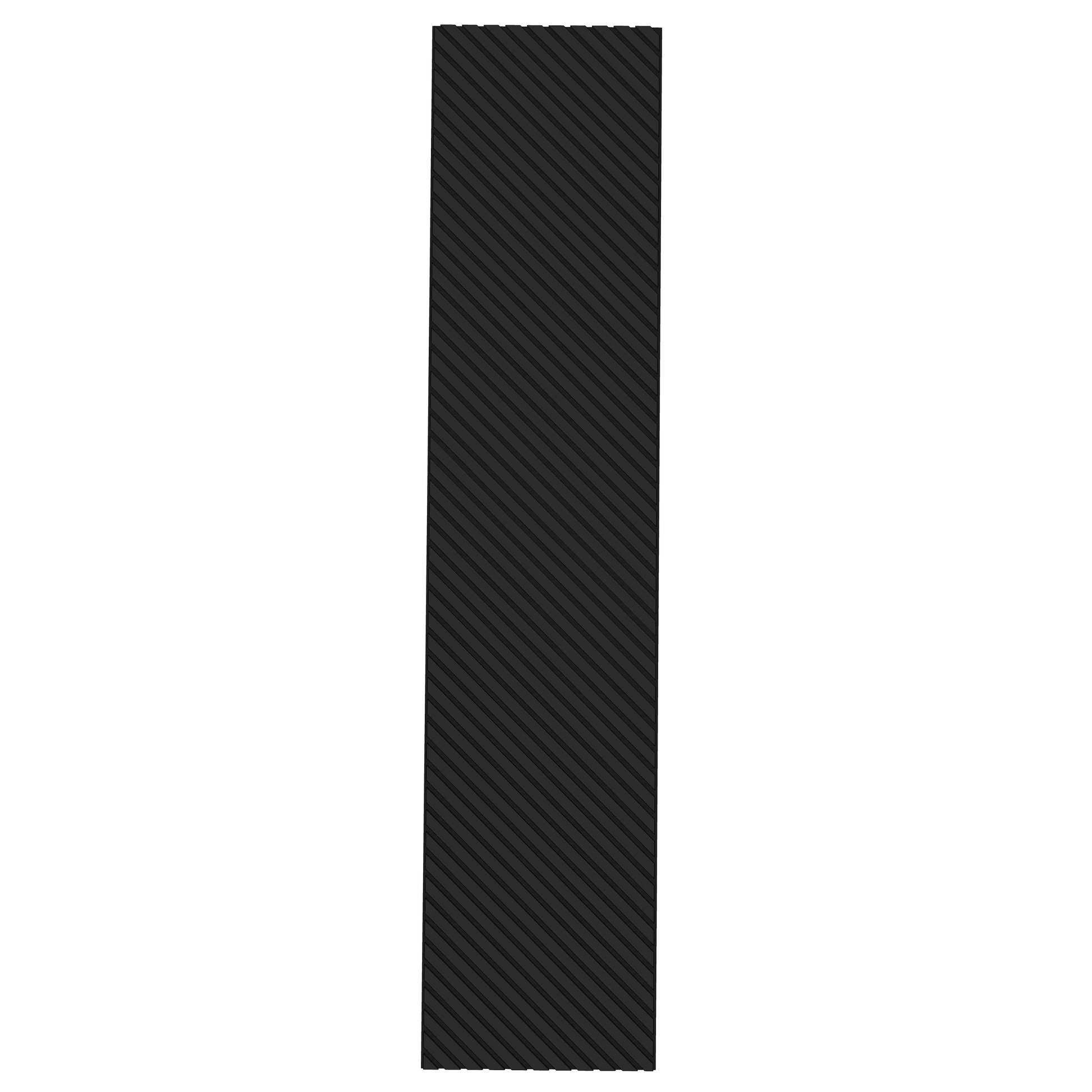 Wall Panelling  -  Black Oak Herringbone Acoustic Panel B - Left Up Facing  -  60418258